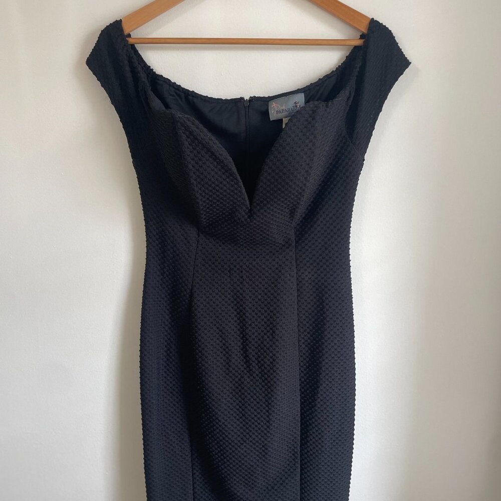 Black off the shoulder cocktail dress size medium